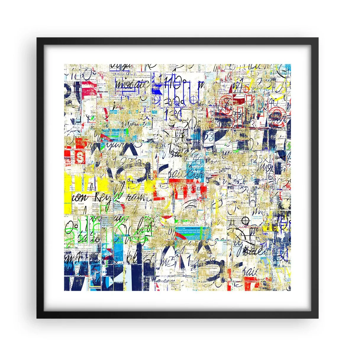 Poster în ramă neagră - Pur și simplu plăcut pentru ochi - 50x50 cm