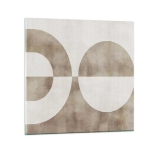 Tablou pe sticlă - Similitudini și diferențe - 50x50 cm