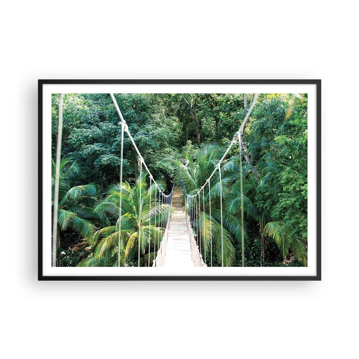 Poster în ramă neagră - Welcome to the jungle! - 100x70 cm