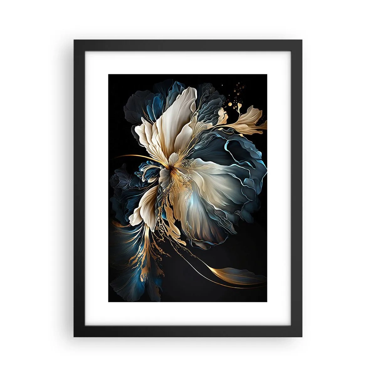 Poster în ramă neagră - Povestea unei flori de iubire - 30x40 cm
