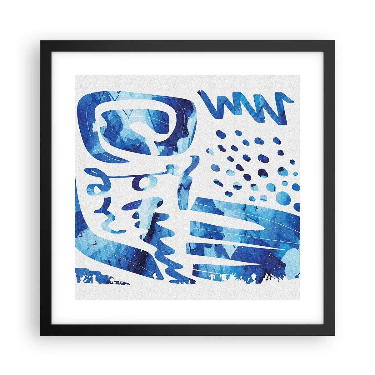 Poster în ramă neagră - Înapoi la rădăcini - 40x40 cm