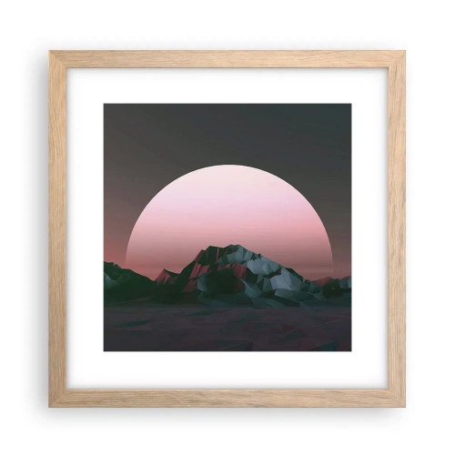 Poster în ramă de stejar deschis - Într-o galaxie învecinată - 30x30 cm