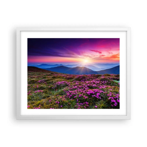 Poster în ramă albă - Ierburile proaspete miroseau puternic - 50x40 cm