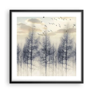 Poster în ramă neagră - Spiritele pădurii - 50x50 cm