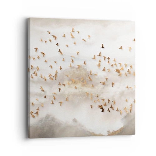 Tablou pe pânză - A sosit timpul... - 40x40 cm