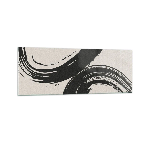 Tablou pe sticlă - Tare și circular - 140x50 cm