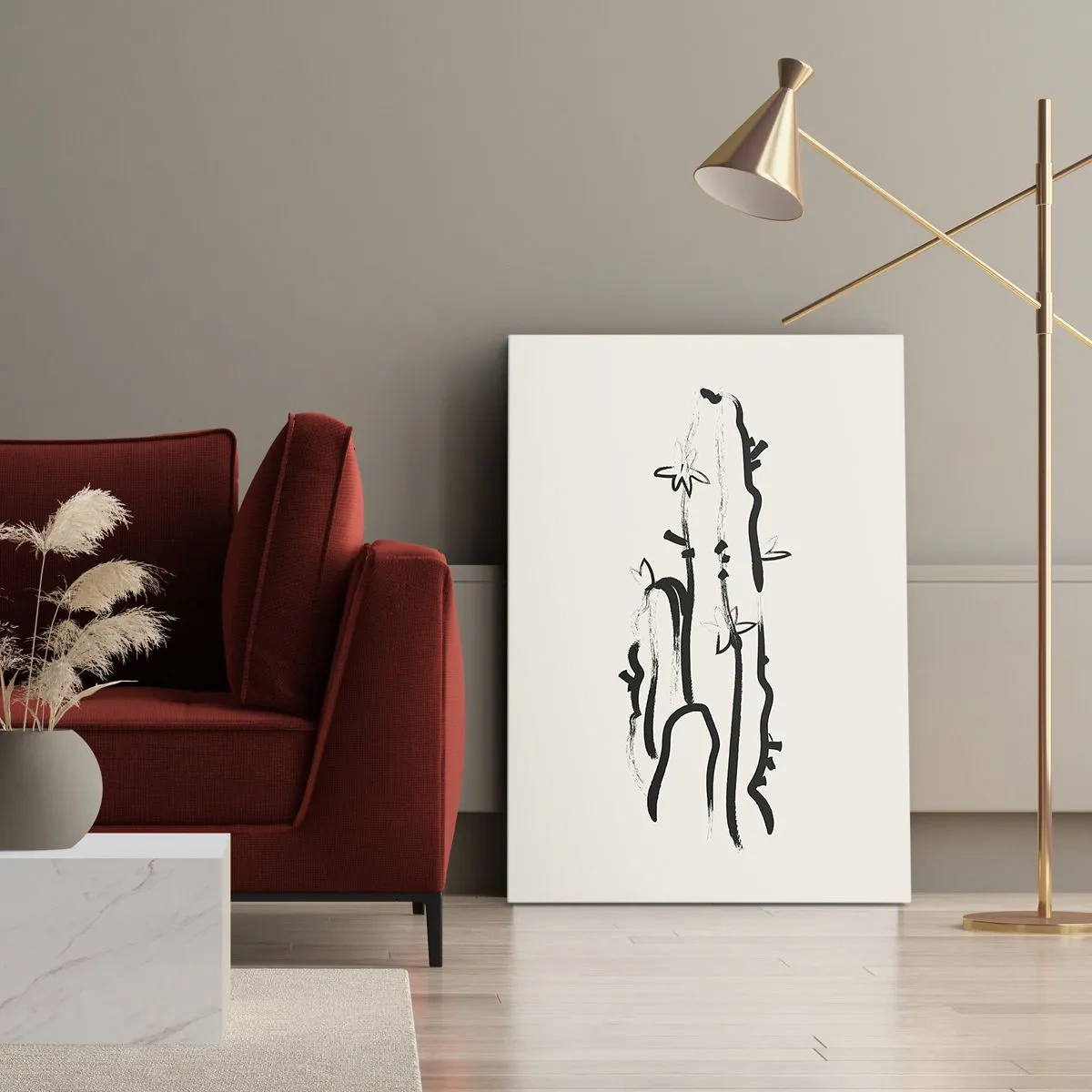 Tablou pe pânză - Floare de plante medicinale - 65x120 cm