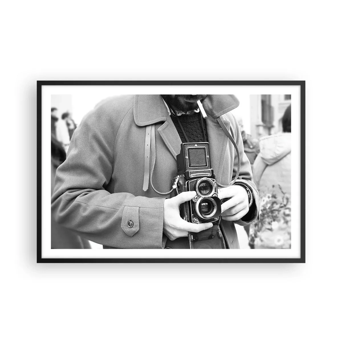 Poster în ramă neagră - În stilul retro - 91x61 cm
