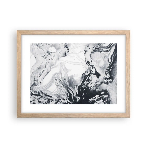 Poster în ramă de stejar deschis - Interiorul Pământului - 40x30 cm