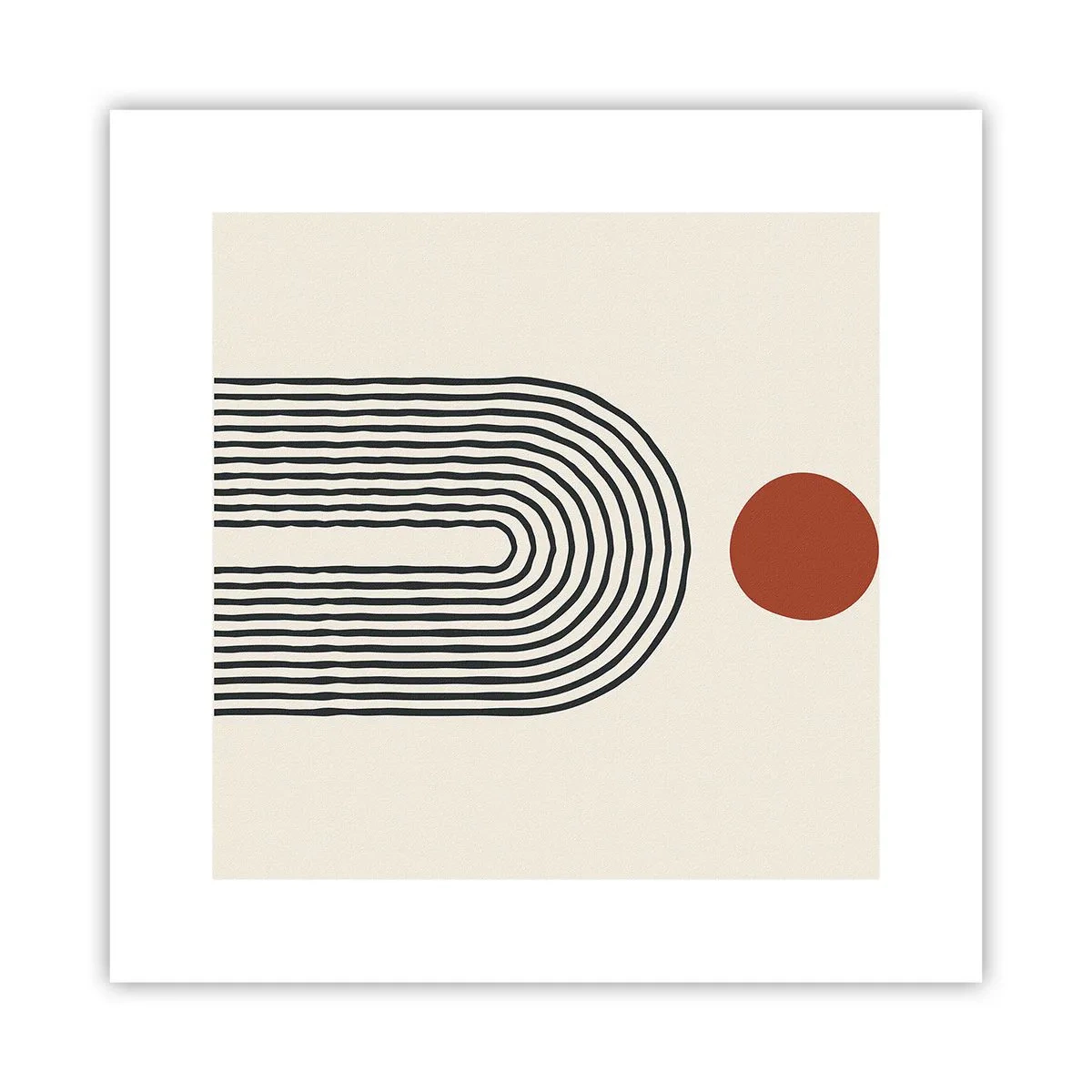Poster - Magnetismul formelor și al culorilor - 30x30 cm