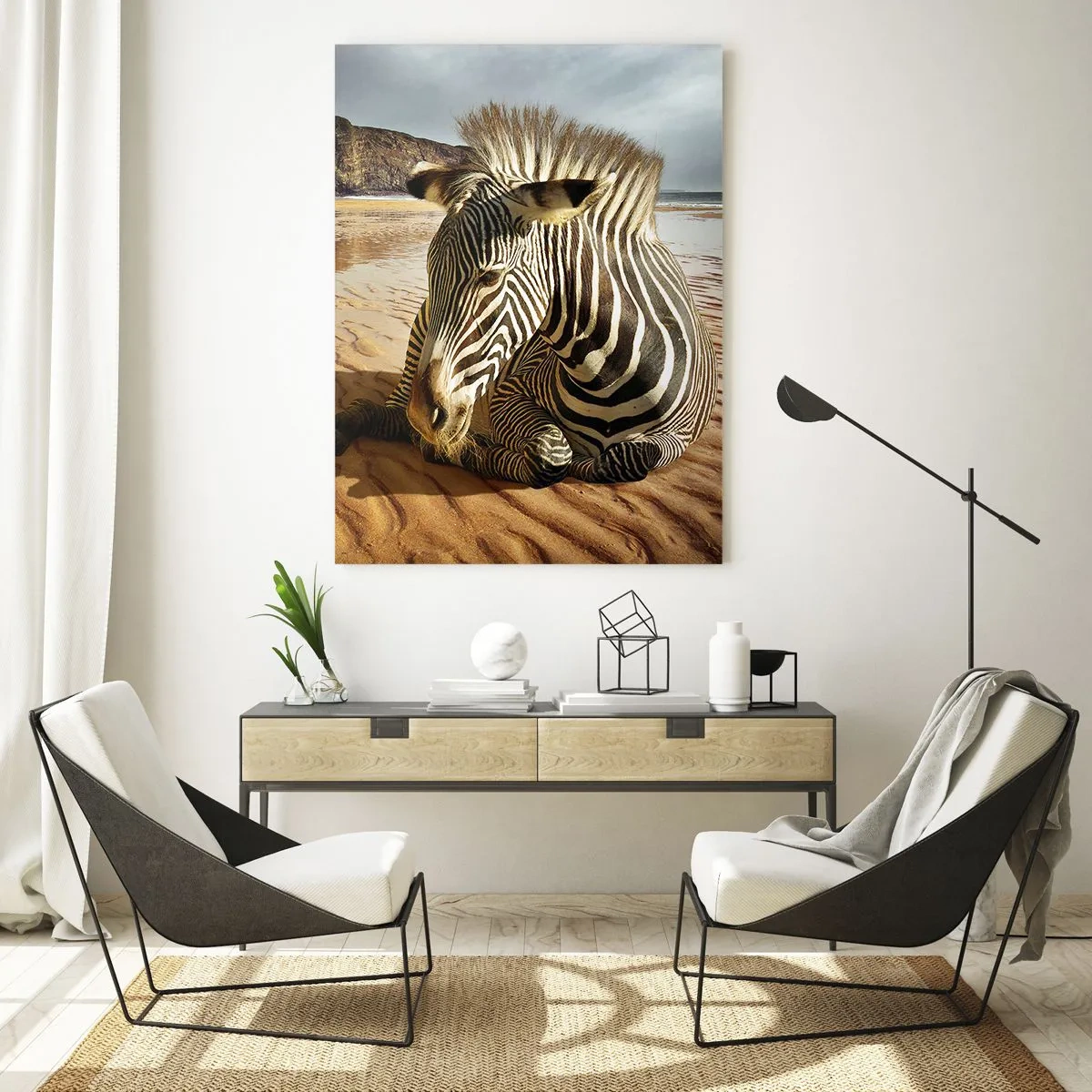 Tablou pe sticlă - Ne potrivim împreună - 50x70 cm