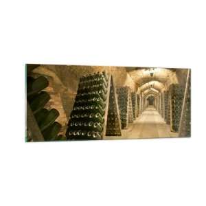 Tablou pe sticlă - Nașterea gustului - 100x40 cm