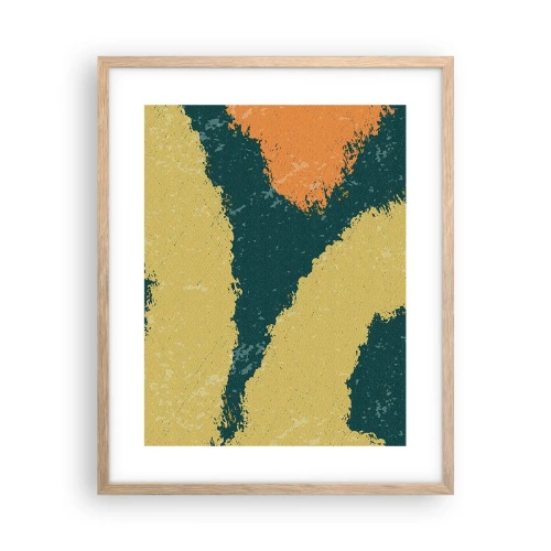 Poster în ramă de stejar deschis - Abstracție - în slow motion - 40x50 cm