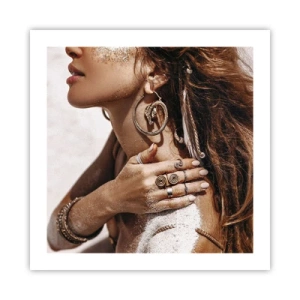 Poster - Regina plajei sălbatice - 50x50 cm