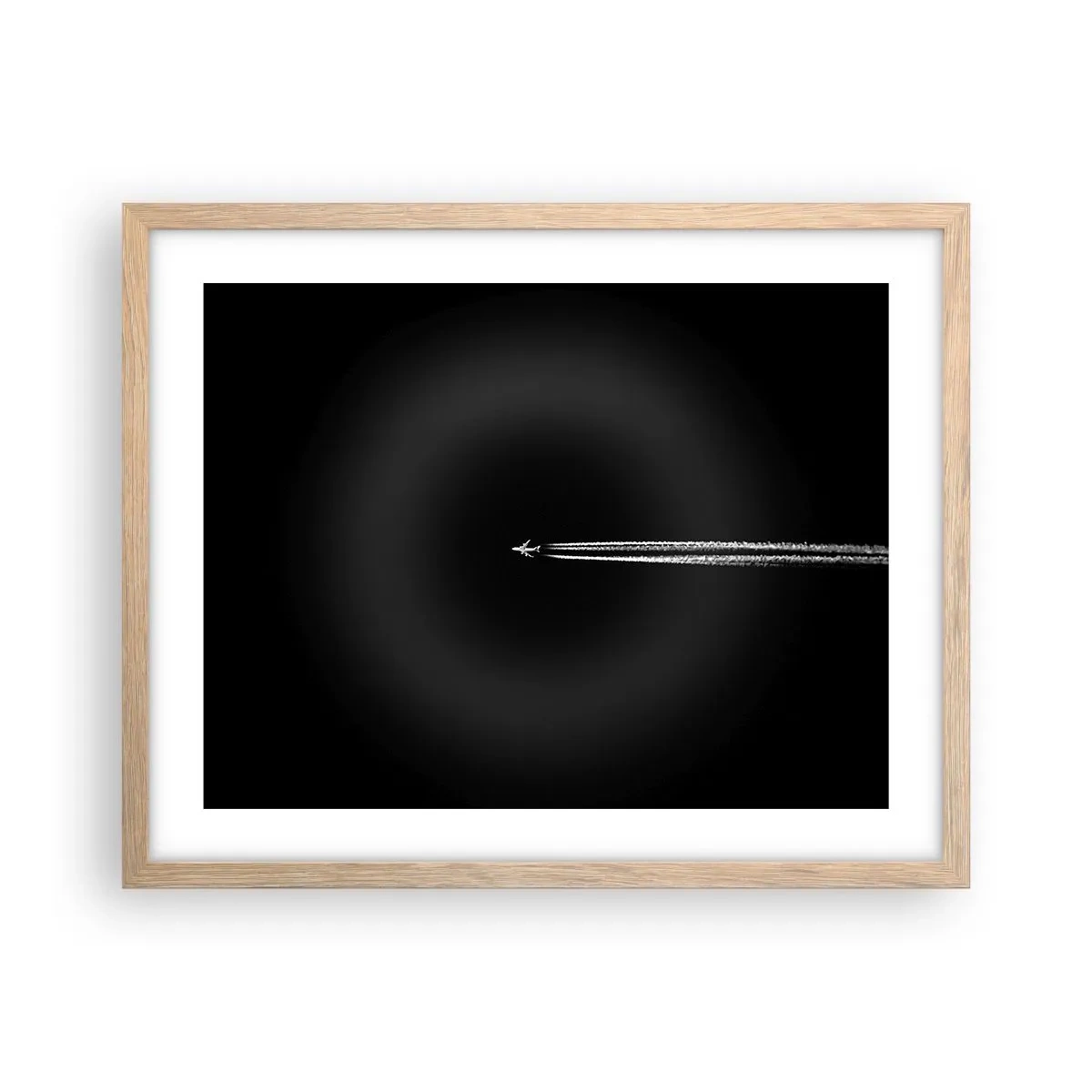 Poster în ramă de stejar deschis - Într-o altă dimensiune - 50x40 cm