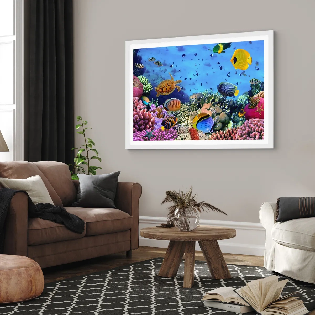 Poster în ramă albă - Și ce știm noi despre viață... - 40x30 cm