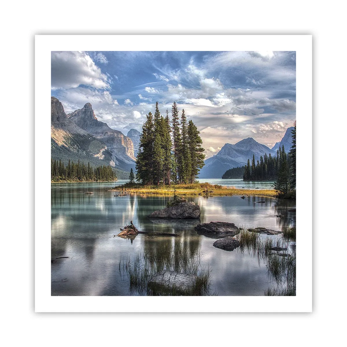 Poster - La o apă mare și limpede… - 60x60 cm