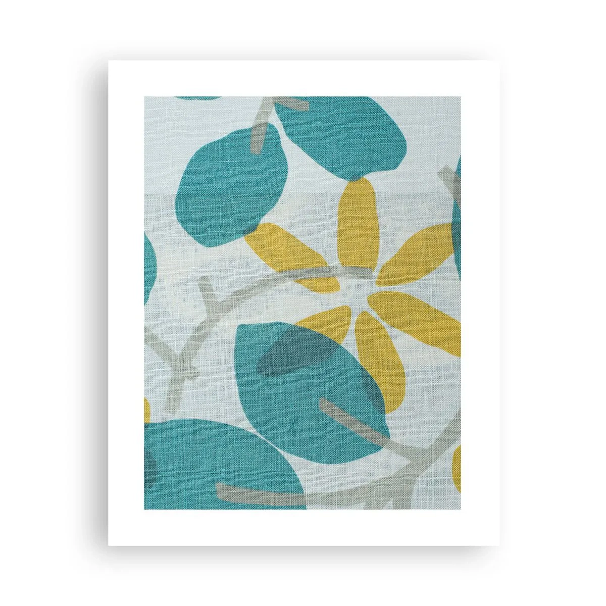 Poster - Printre frunzele de azur - 40x50 cm