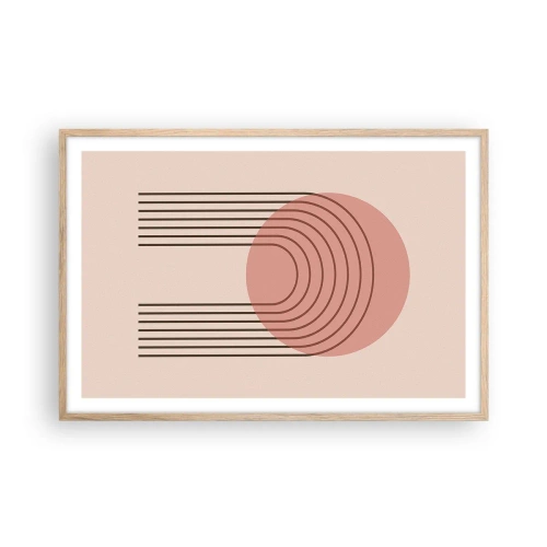 Poster în ramă de stejar deschis - Atracție irezistibilă - 91x61 cm