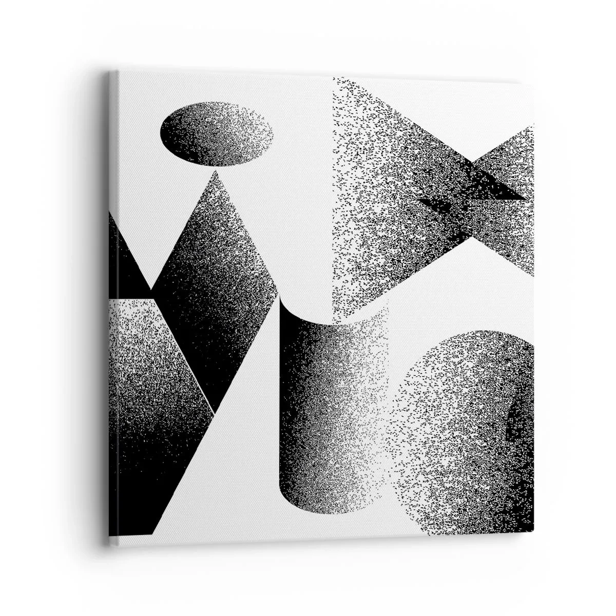 Tablou pe pânză - Unghiuri și ovale - 30x30 cm