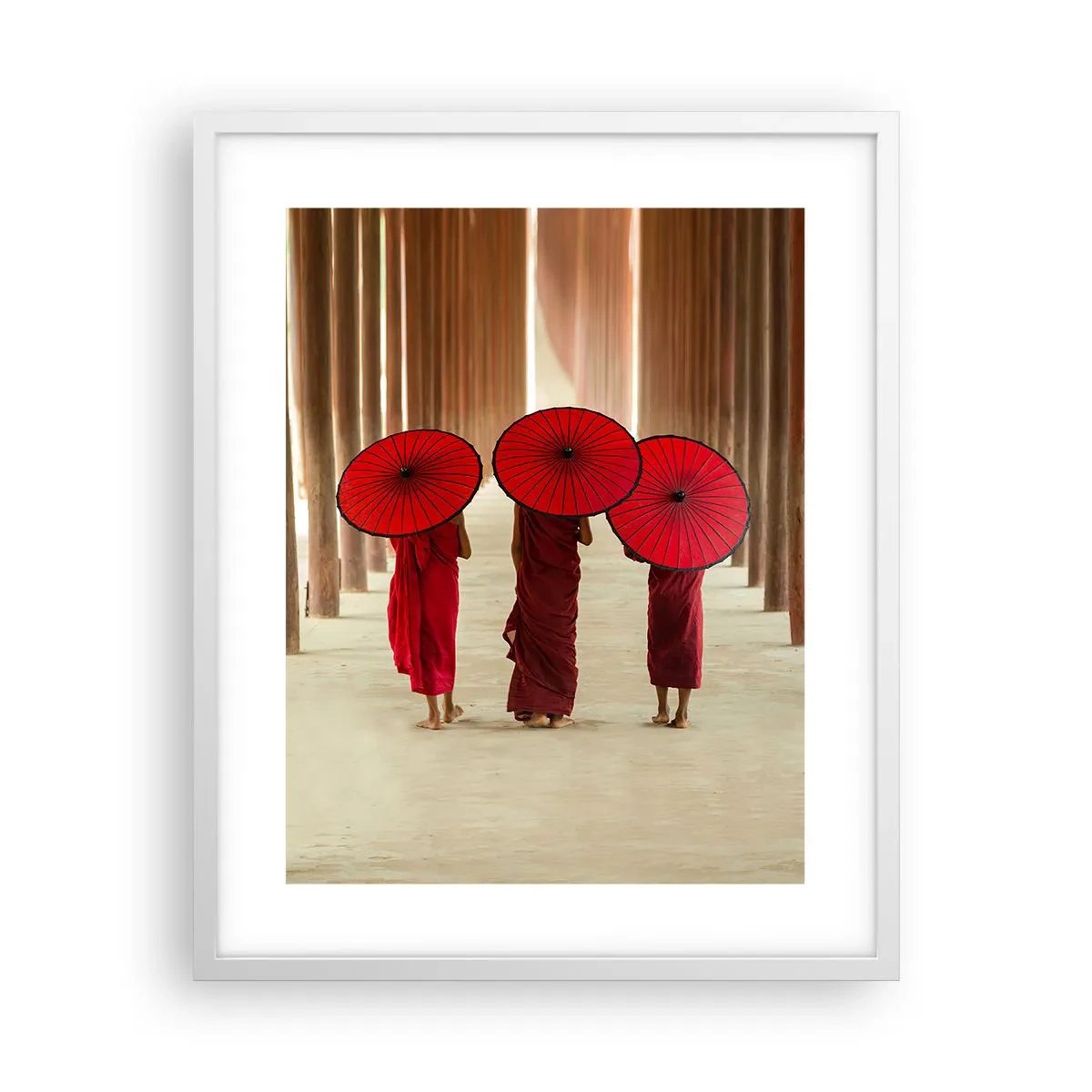 Poster în ramă albă - Pe drumul spre Tărâmul Pur - 40x50 cm