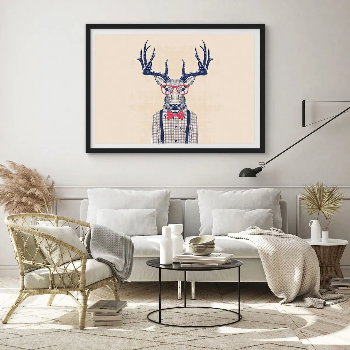 Poster în ramă neagră - O extravaganță jucăușă - 70x50 cm