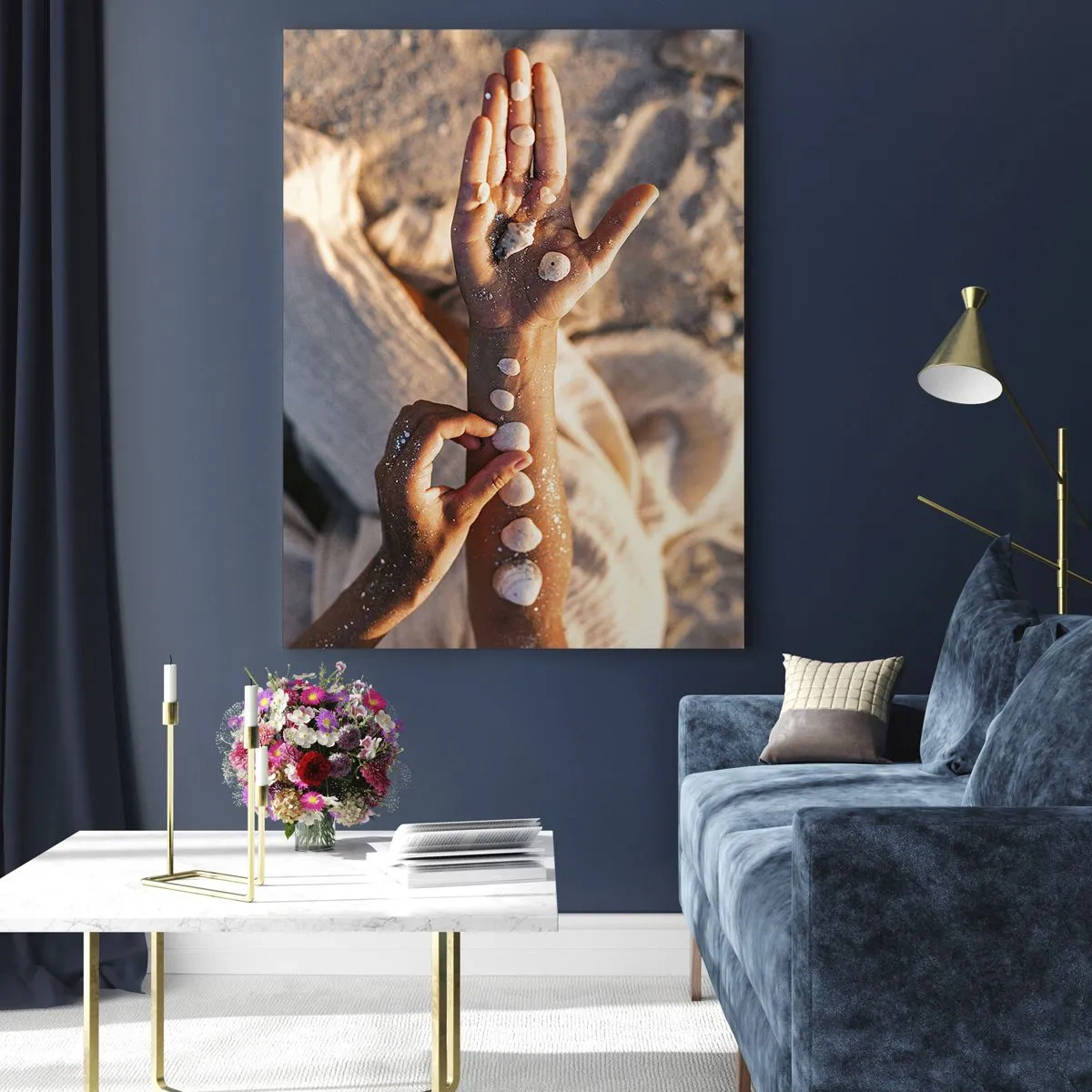 Tablou pe sticlă - Frumusețe la îndemână - 50x70 cm