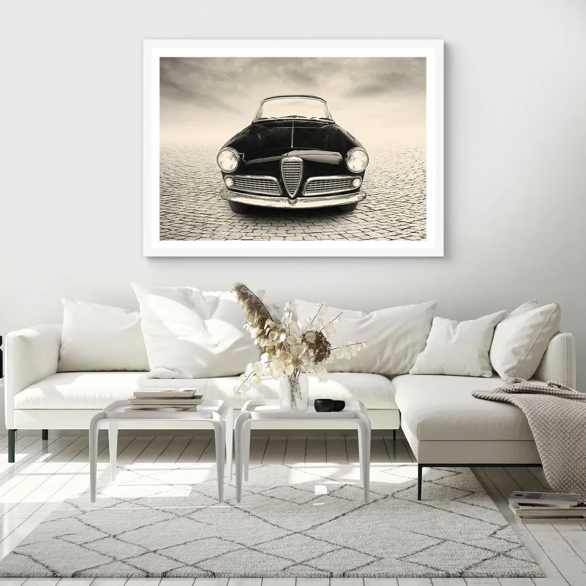 Poster în ramă albă - Și cum să nu mă iubești? - 100x70 cm