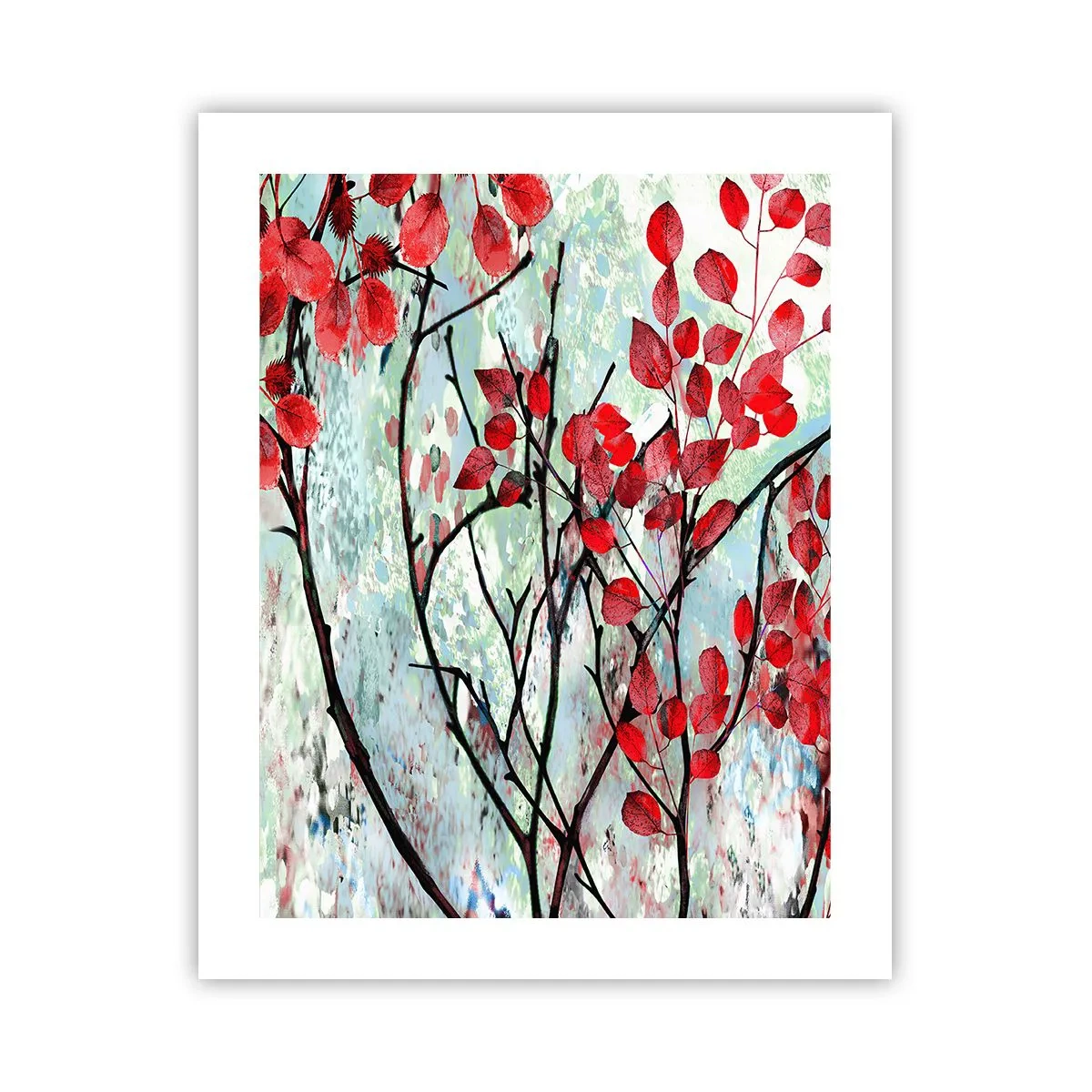 Poster - Arbore în stacojiu - 40x50 cm