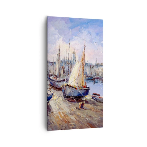 Tablou pe pânză - Orășel de lângă golf - 55x100 cm