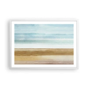 Poster în ramă albă - Serenitate - 70x50 cm