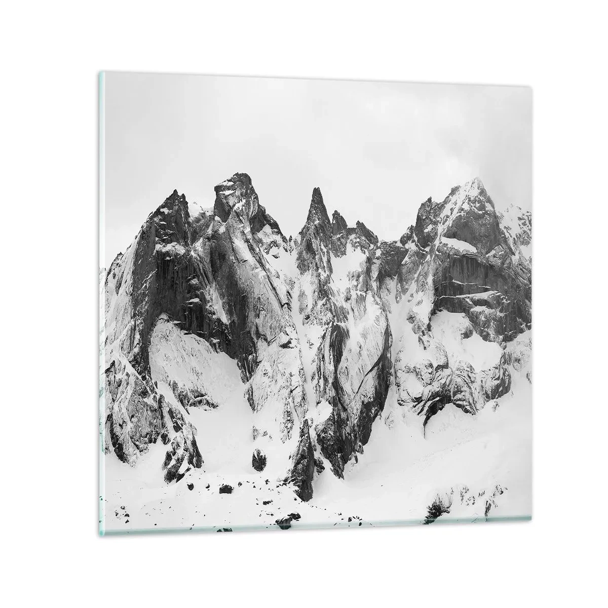Tablou pe sticlă - Amenințarea crestei de granit - 40x40 cm