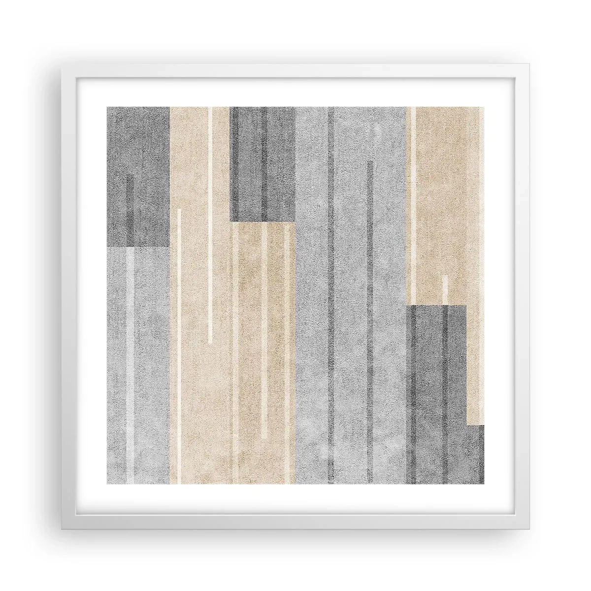 Poster în ramă albă - Compoziție: în poziție verticală - 50x50 cm