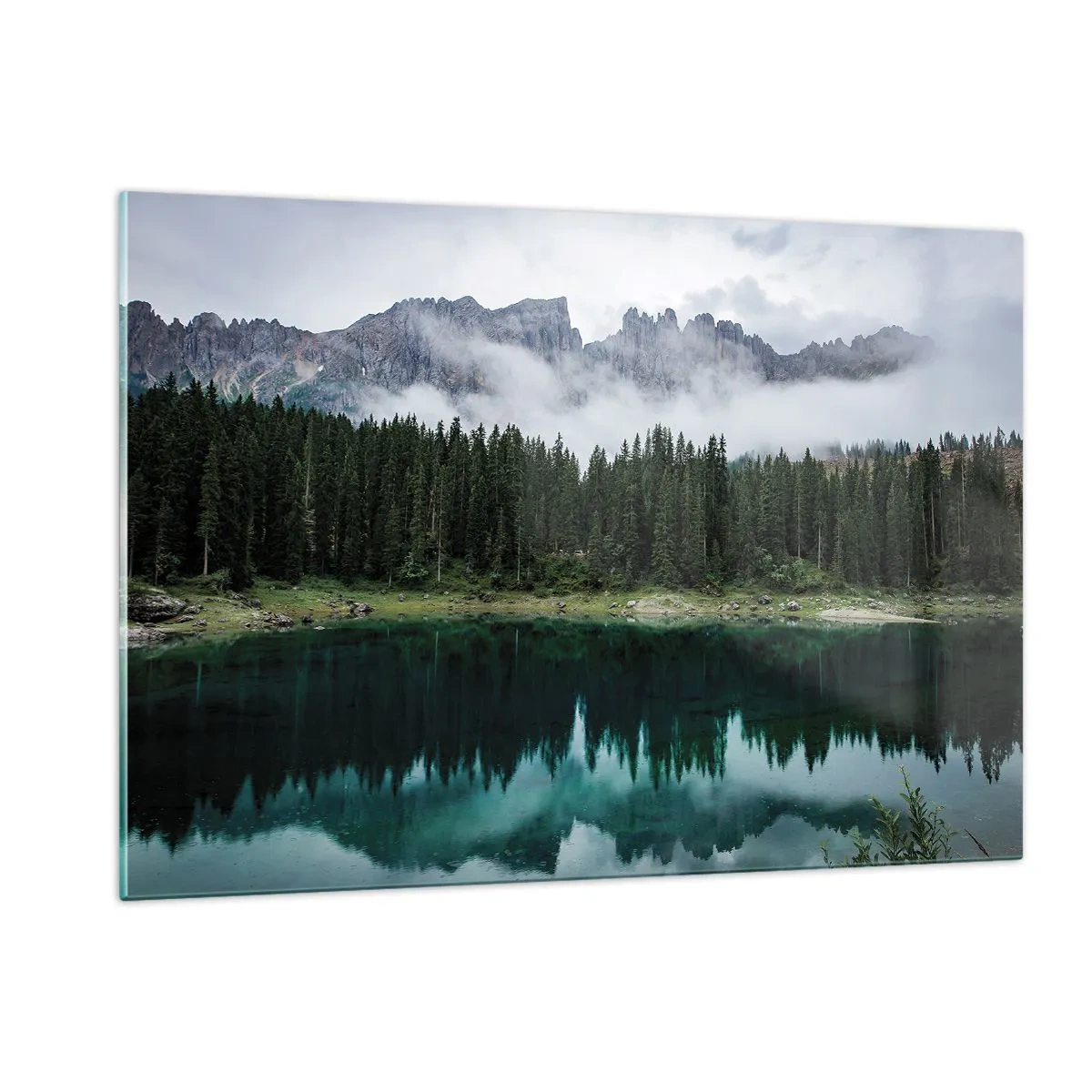 Tablou pe sticlă - Liniște, liniște, să nu trezim apa care doarme... - 120x80 cm