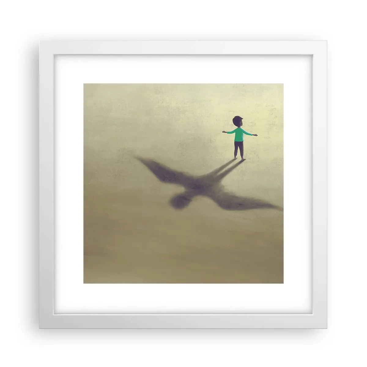 Poster în ramă albă - Eroul viitorului - 30x30 cm