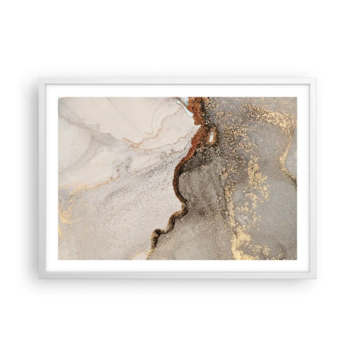 Poster în ramă albă - La granița culorilor - 70x50 cm