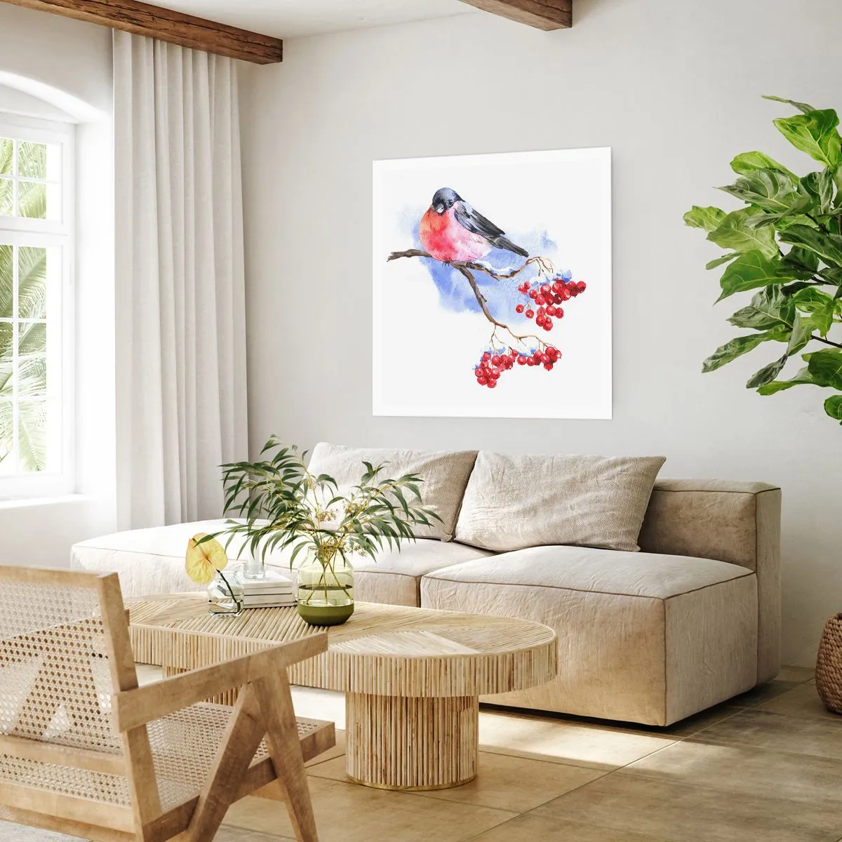 Poster - Iarna în culori - 60x60 cm