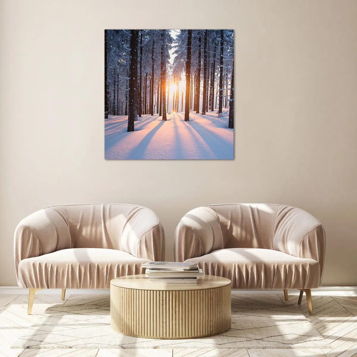 Tablou pe sticlă - În mod clar în alb și negru - 50x50 cm