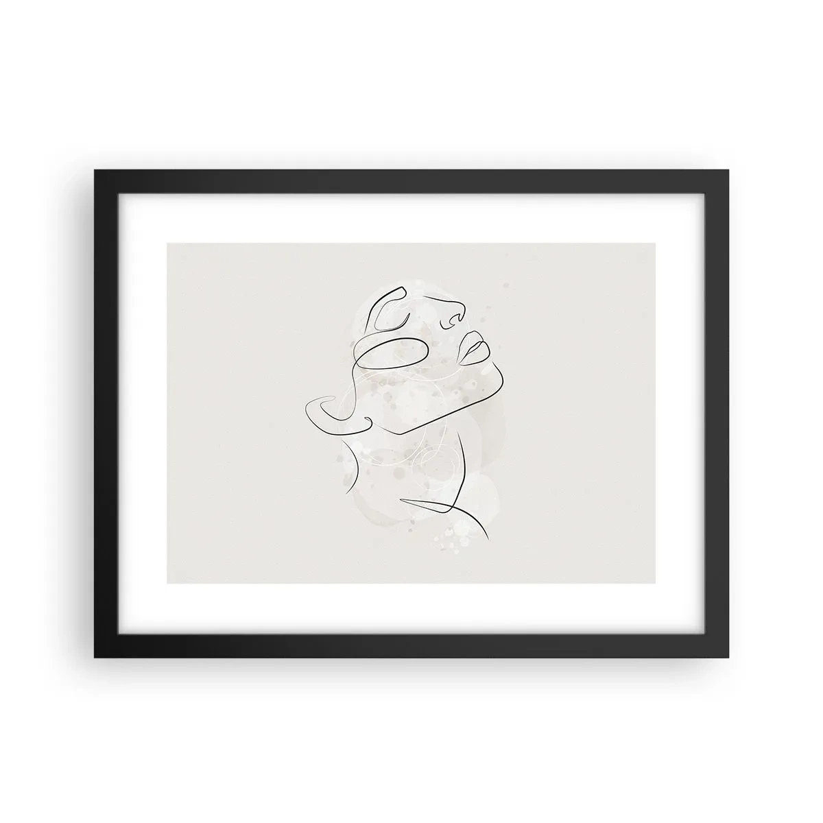 Poster în ramă neagră - Schiță de vis - 40x30 cm