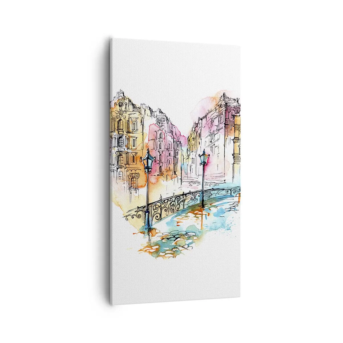 Tablou pe pânză - Inima orașului - 55x100 cm