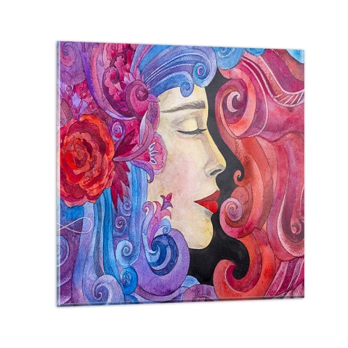 Tablou pe sticlă - Secesiunea mai trăiește - 70x70 cm