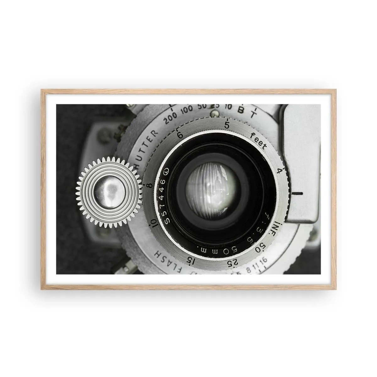 Poster în ramă de stejar deschis - Povestea de la Hollywood - 91x61 cm