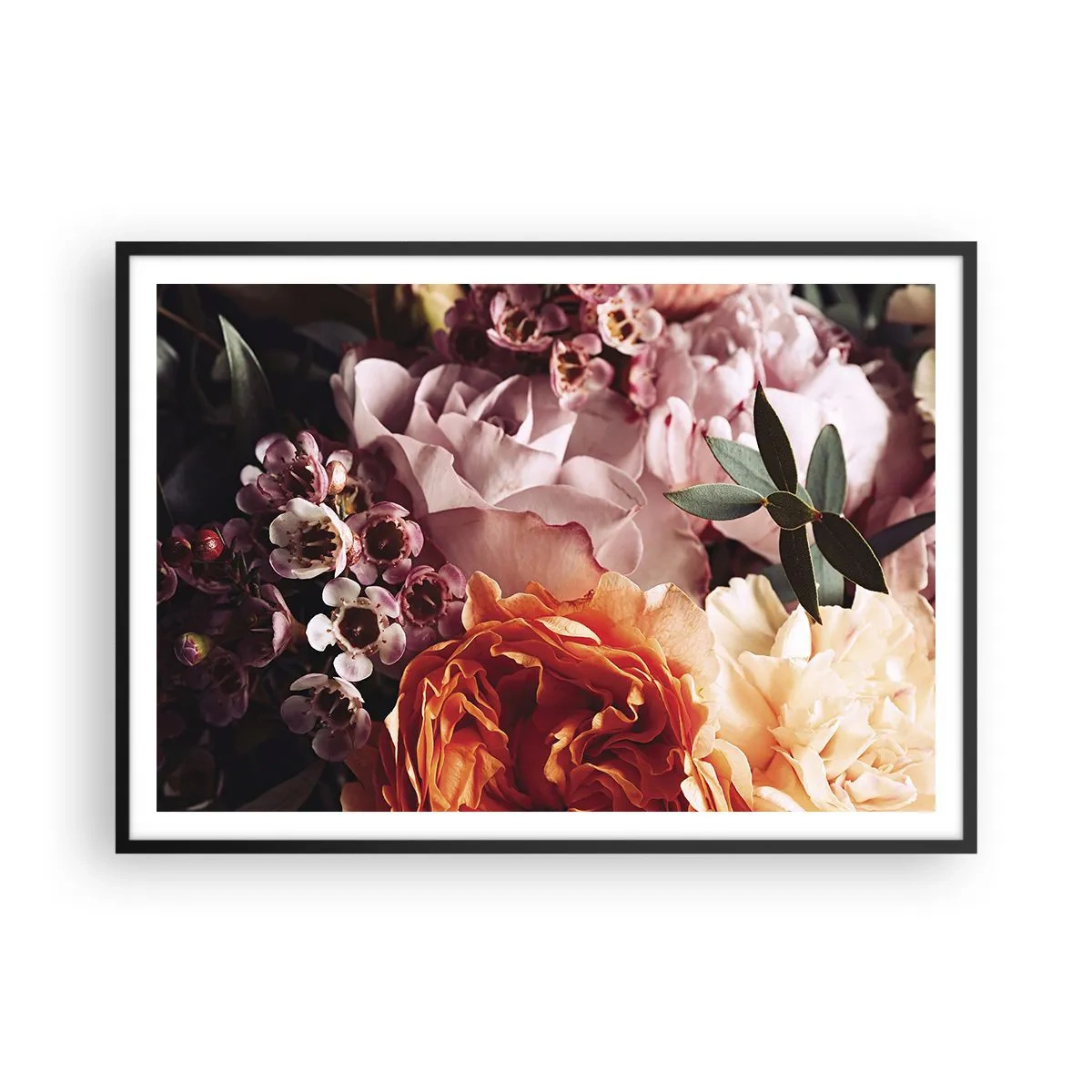 Poster în ramă neagră - Înghesuite în frumusețe - 100x70 cm