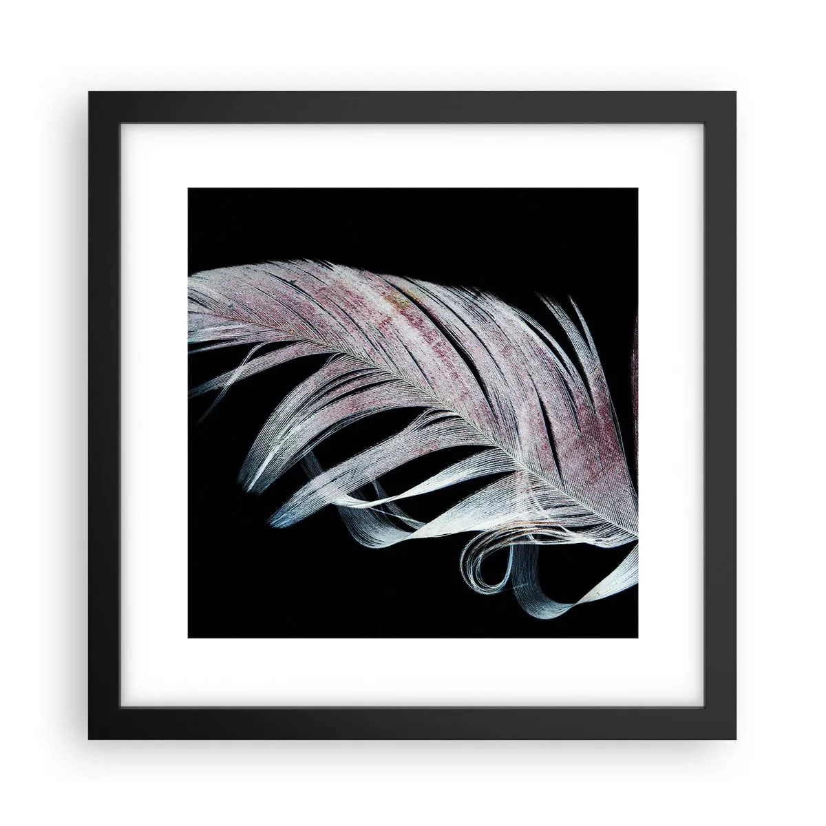 Poster în ramă neagră - Gândește-te la atingere - 30x30 cm