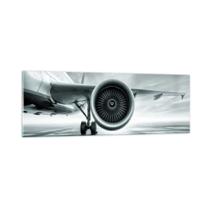 Tablou pe sticlă - Ce putere! - 90x30 cm