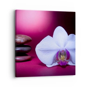 Tablou pe pânză - Un studiu al prospețimii în mov - 30x30 cm