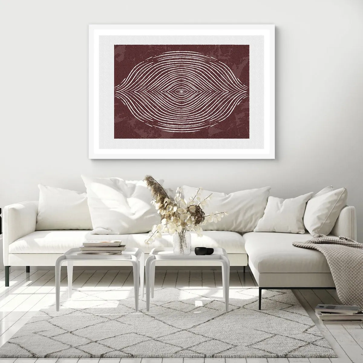 Poster în ramă albă - Spațiul vorbește - 40x30 cm