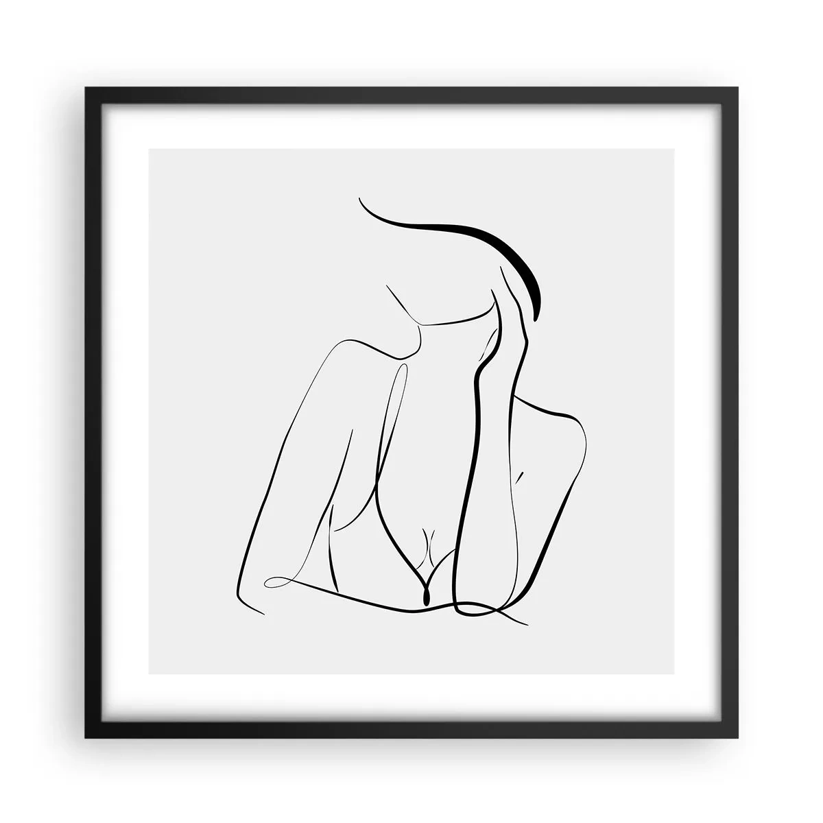 Poster în ramă neagră - Pe valul unui vis - 50x50 cm
