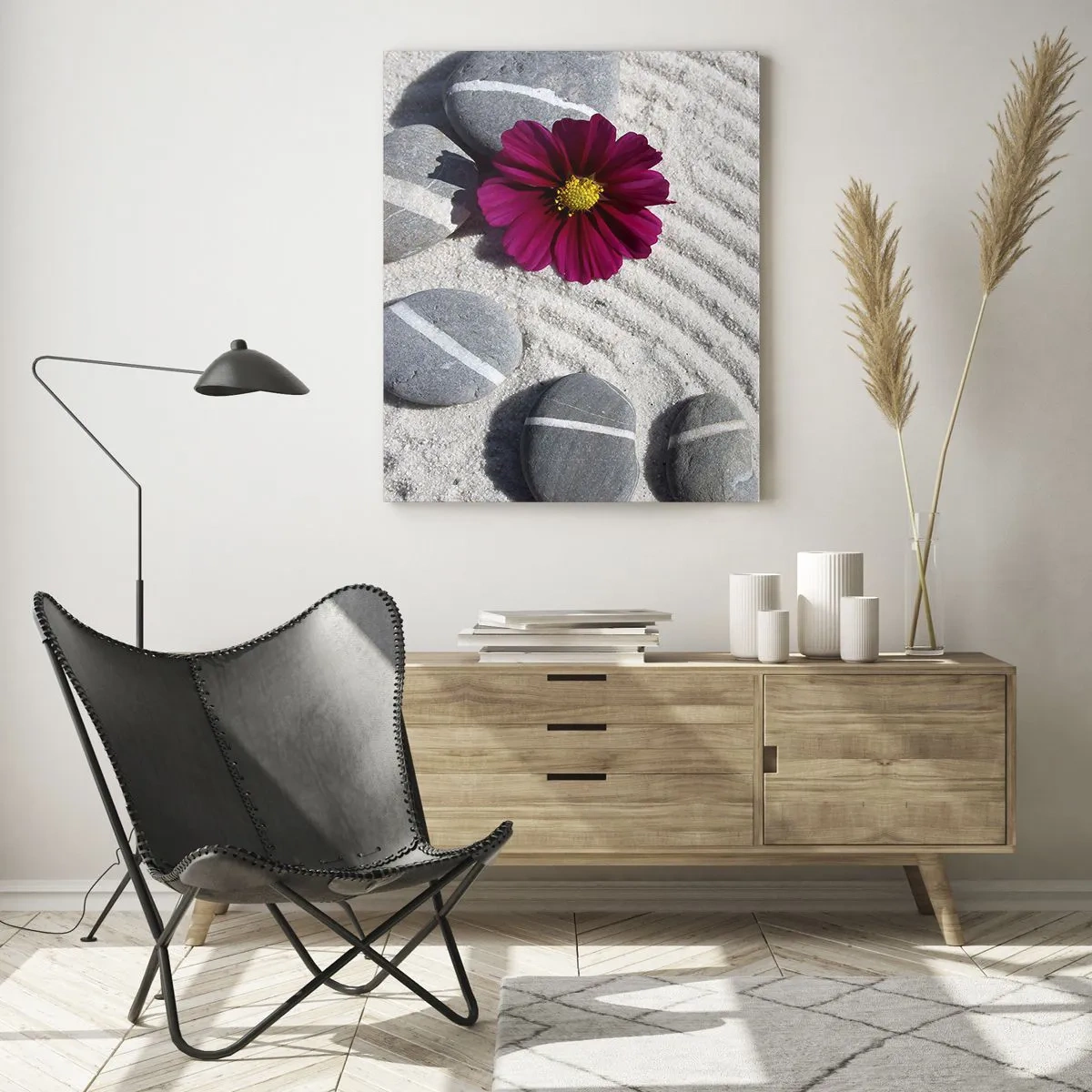 Tablou pe sticlă - Energia și liniștea cercului magic al naturii - 50x70 cm