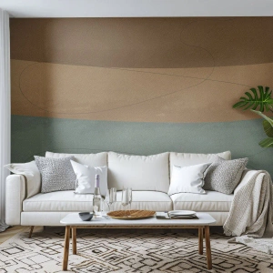 Tapet Premium Sand - Compoziție orizontală - Abstracția, Bucată, Artă Modernă - 200x140 cm